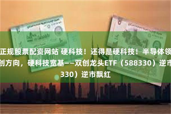 正规股票配资网站 硬科技！还得是硬科技！半导体领涨双创方向，硬科技宽基——双创龙头ETF（588330）逆市飘红